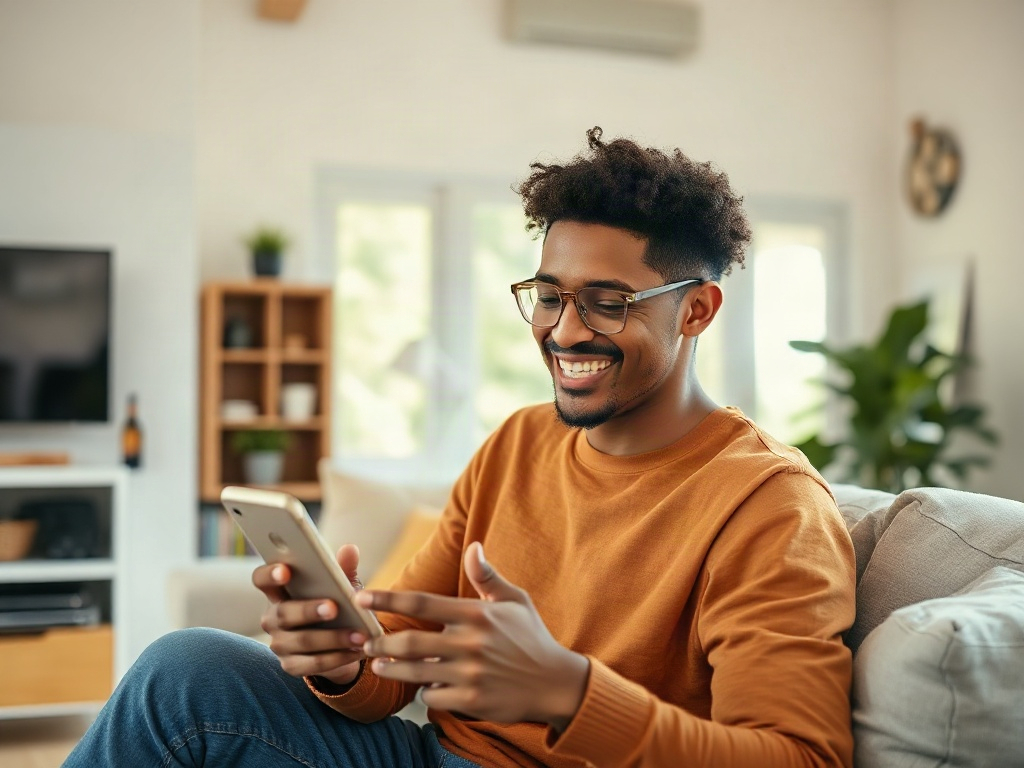 A person enjoying Remember on their phone